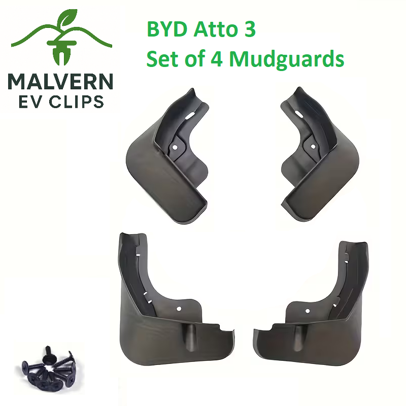 4x Mudguards Front & Rear Splash Guards for BYD Atto 3 (2022–2024)