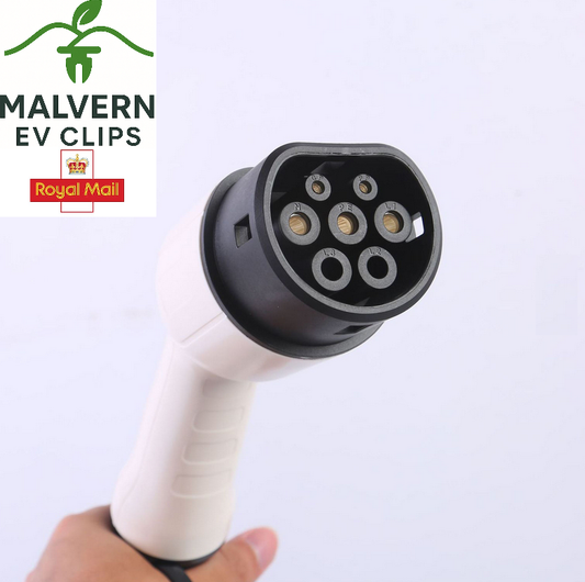 EV Cable Charger Replacement Part Type 2 Female Plug Handle 480V 32A 3P EU UK