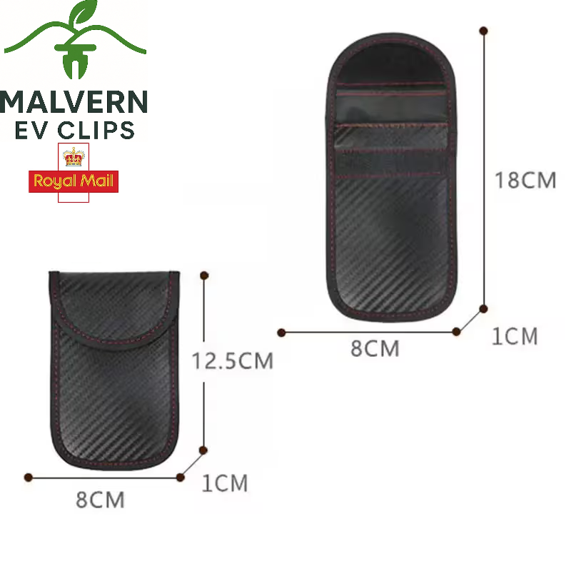 Faraday Key Fob Protector Anti-Theft RFID Signal Blocking Pouch Bag 2-Pack