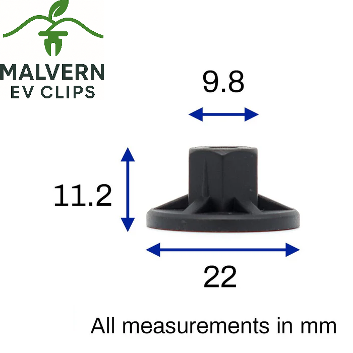 4 x Wheel Arch Liner & Underbody Shield Nut N90757901 Fits Porsche/VW/Audi/SEAT