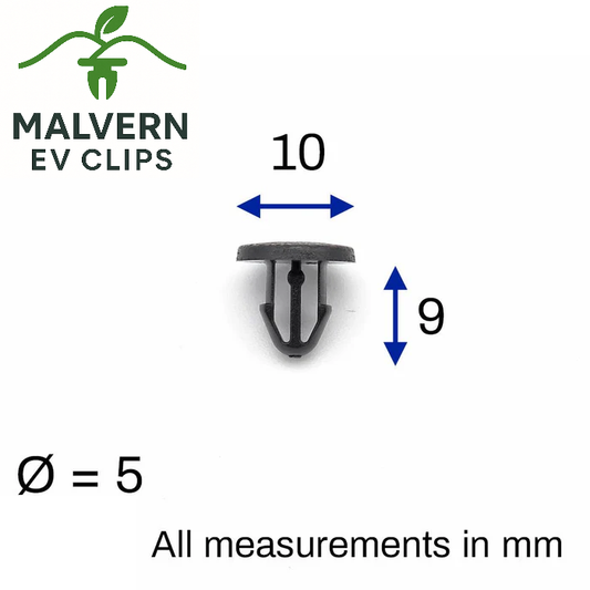 5mm Button Clips – Rubber Seal & Weatherstrip Fasteners – Ref 0155308961