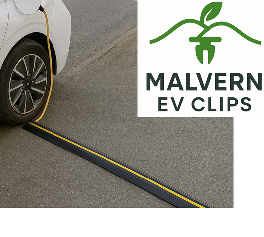 EV Charger Cable Protector Ramp – Driveway Safety Cover 8 cm Black Yellow