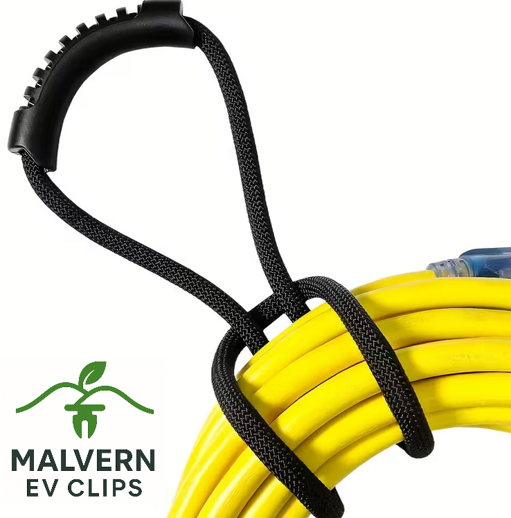 Heavy-Duty EV Cable Storage Strap with Carry Handle – Reinforced Nylon Organiser