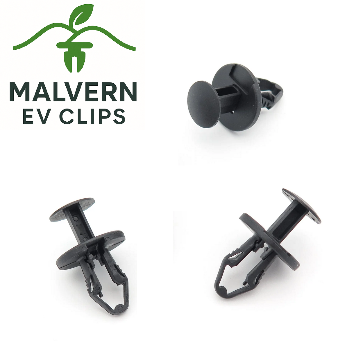 8mm Plastic Rivet Trim Clip – Fits Tesla Model 3/Y/S/X – Malvern EV Clips