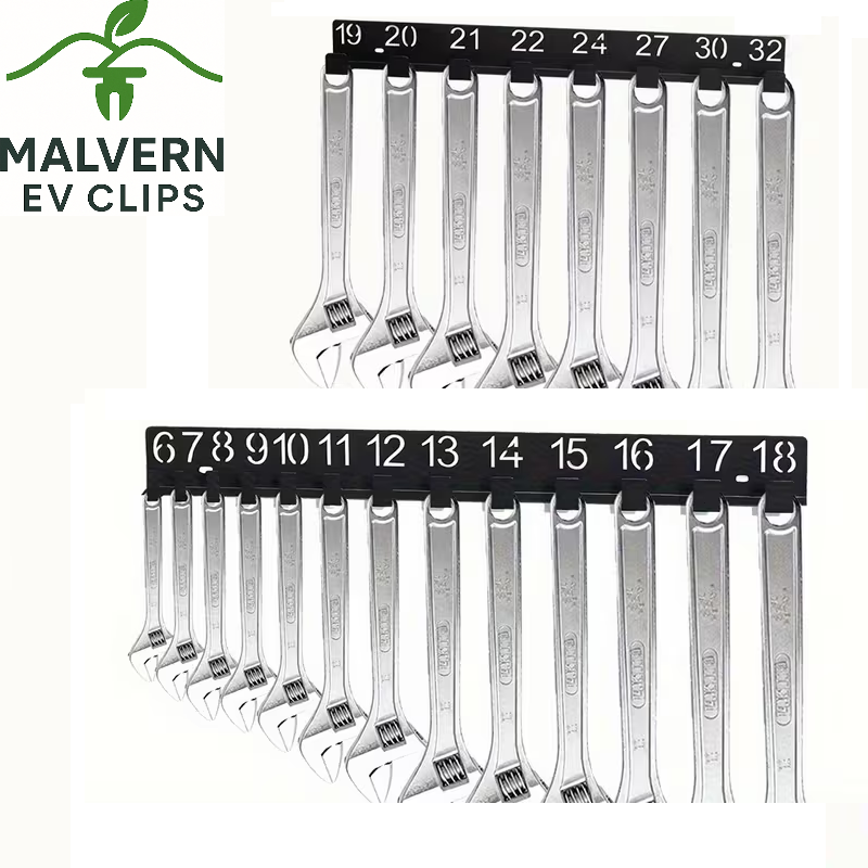 Spanner Holder Organiser Wrench Tool Storage Wall Mounted Numbered 6mm-32mm size