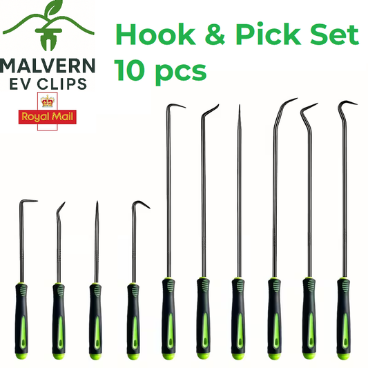 Long and Short Hook Pick Set Seal O-Ring Hose Puller Automotive Tools 10pcs