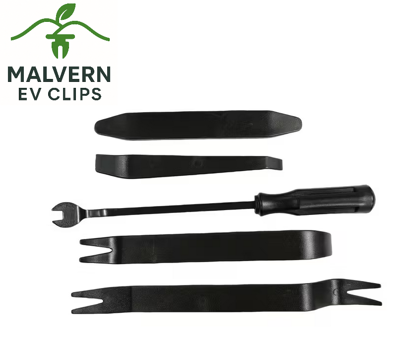 Car Interior Trim & Door Card Removal Tool Set – 5pc Pry Bar & Clip Lifter (UK Stock)