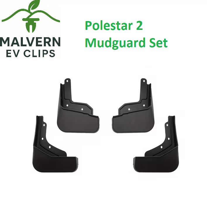 4x Mud Flaps Polestar 2 Front & Rear Splash Guards Set