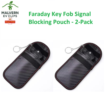 Faraday Key Fob Protector Anti-Theft RFID Signal Blocking Pouch Bag 2-Pack