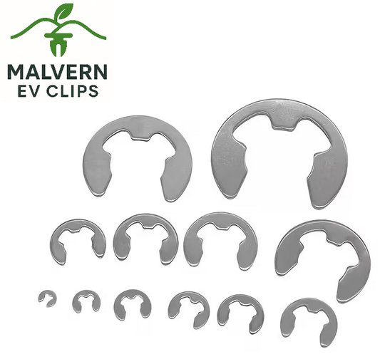 E-clips Circlip Ring Snap Retaining Stainless Steel Kit Set 120pcs Assortment