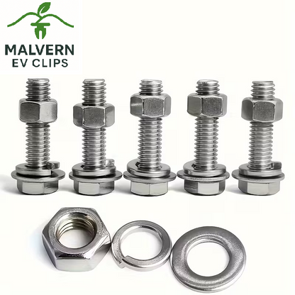 240pc Stainless Steel Hex Bolt, Nut & Washer Assortment – M4/M5 Handy Case