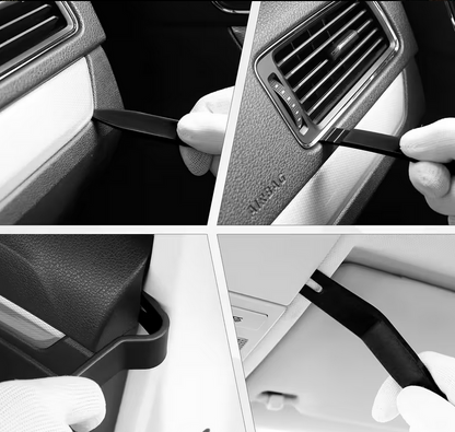 14pc Car Trim Removal Tool Kit Door Panel Dash Clip Pry Set with Carry Case