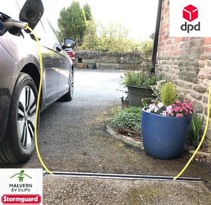 EV Electric Car Cable Channel Charging Point Footpath Pavement Drive Safety