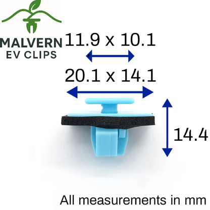 Side Moulding Trim Clips 87756-1F000 Fits Kia Niro EV Soul EV Sill Fastener