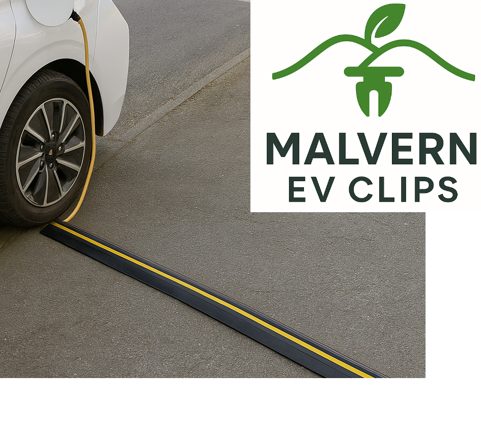 EV Charger Cable Protector Ramp – Driveway Safety Cover 8 cm Black Yellow
