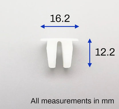 8mm Screw Grommet Retainers – Fits Nissan Leaf 2010–2017 (Bumper & Interior Panels)