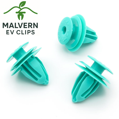 Turquoise Trim Panel Clips – Fits Tesla Model Y (1011813-00-A)