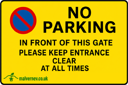 No parking sign