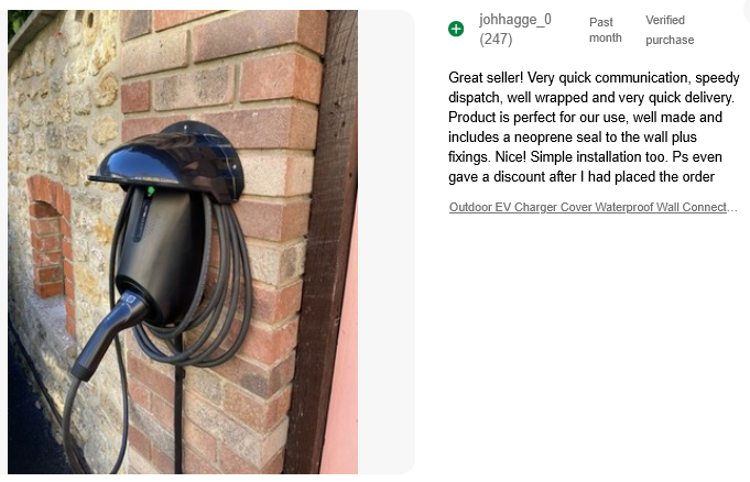 EV Wall Charger Rain/Sun Cover