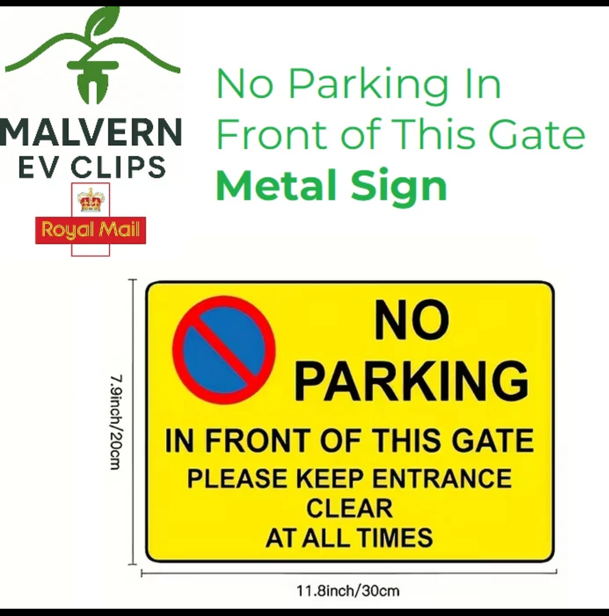 No parking sign