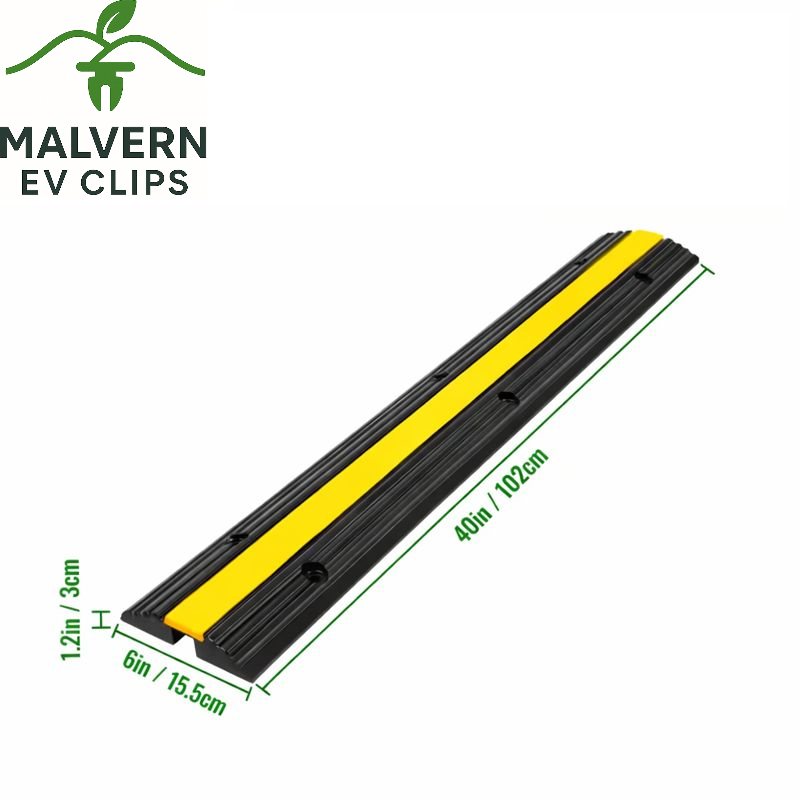 EV Cable Protector Ramp – Fits Any EV Cable – Driveway & Pavement Safety